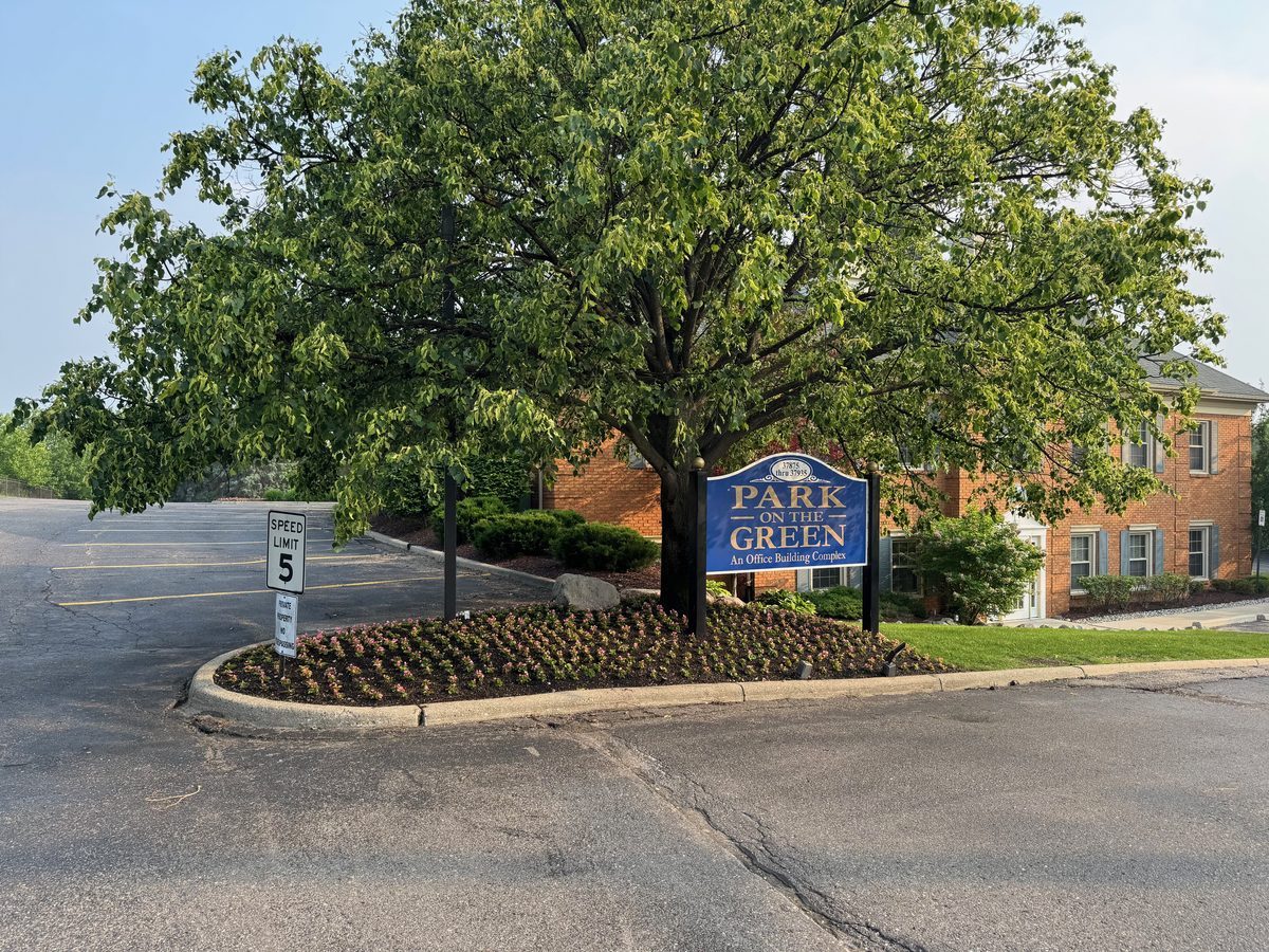 Park on the Green Office Complex entrance — Michigan Mental Wellness